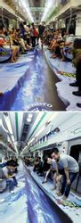 首尔地铁3D地贴