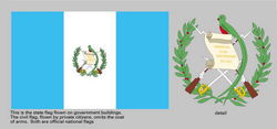 危地马拉国旗和国徽